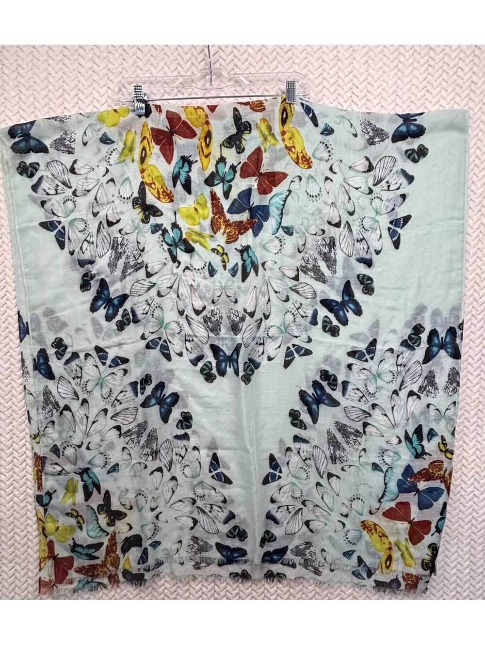Two's Company Viscose Butterfly Print Scarf